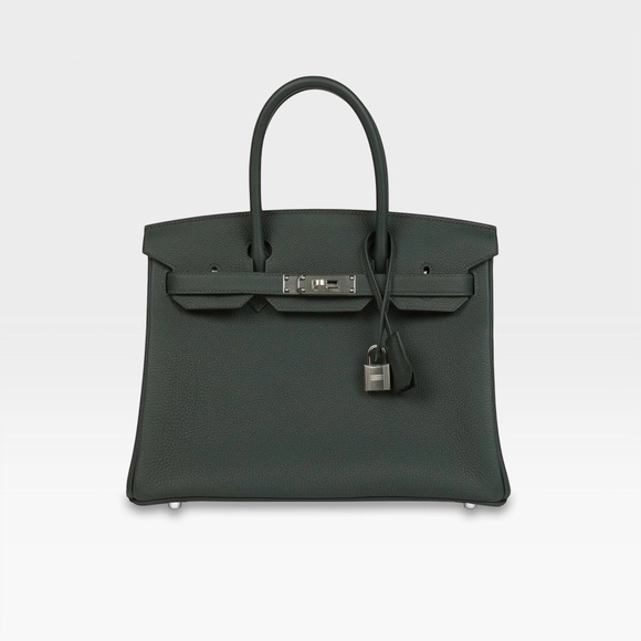 Hermes Handbags - Hermès - Birkin 30 - Vert Mangrove Togo
